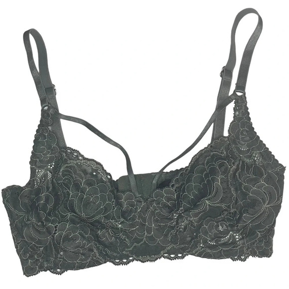Lonely Lingerie Laurie Lace Underwire Bra in Pine 30D - Picture 1 of 11
